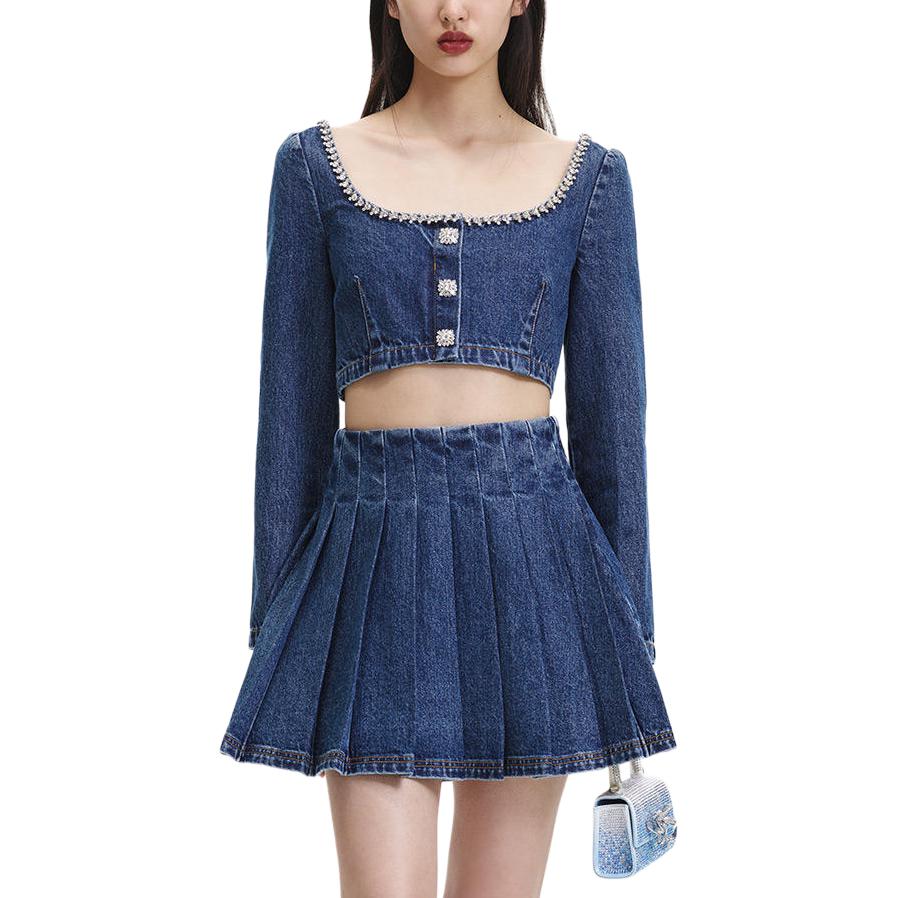 

Футболка Self-portrait Women's Denim Blue