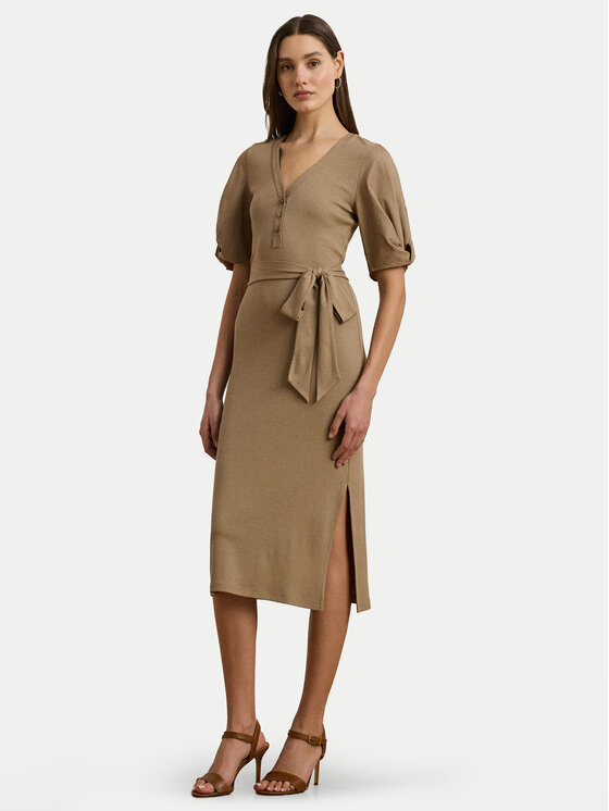 

Платье облегающего кроя для повседневной носки 250964070002 Lauren Ralph Lauren, бежевый