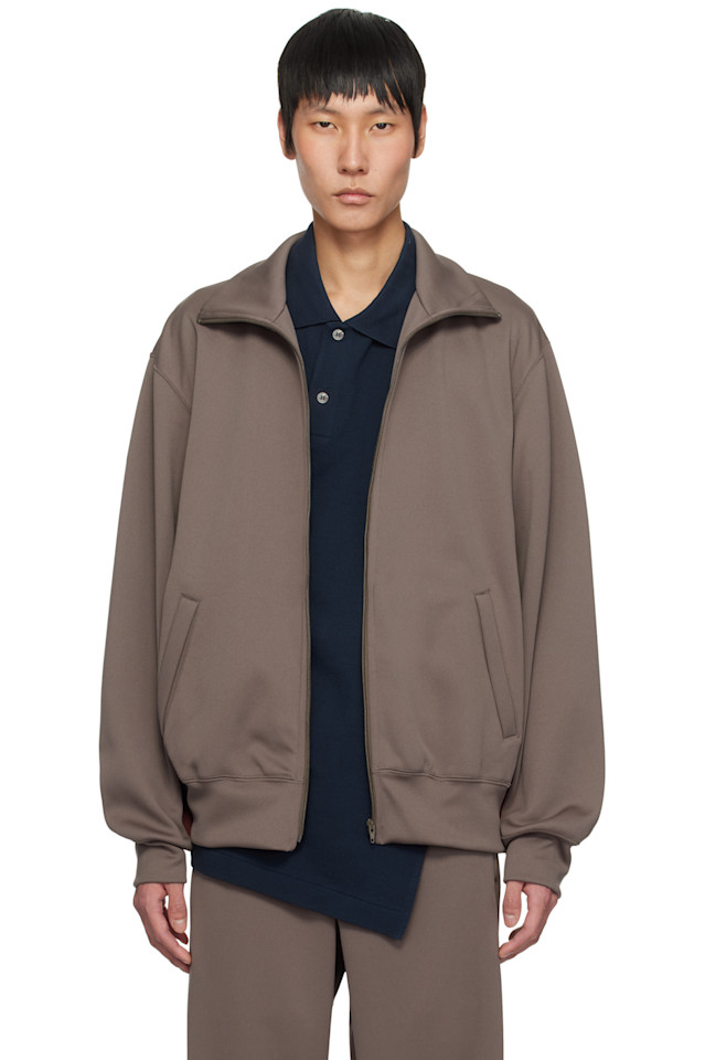

Полосатая тренировочная куртка Comme Des Garçons Homme Deux, цвет mocha