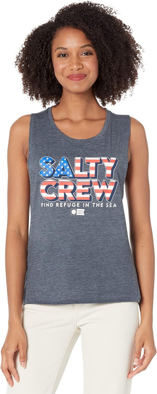 

Топ Salty Crew Stars & Stripes Muscle Tank, цвет Antique Denim