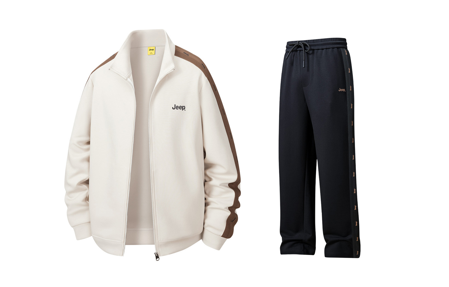 

Повседневная спортивная одежда Unisex с воротником стойкой умеренная Jeep, оранжевый+черный casual pants