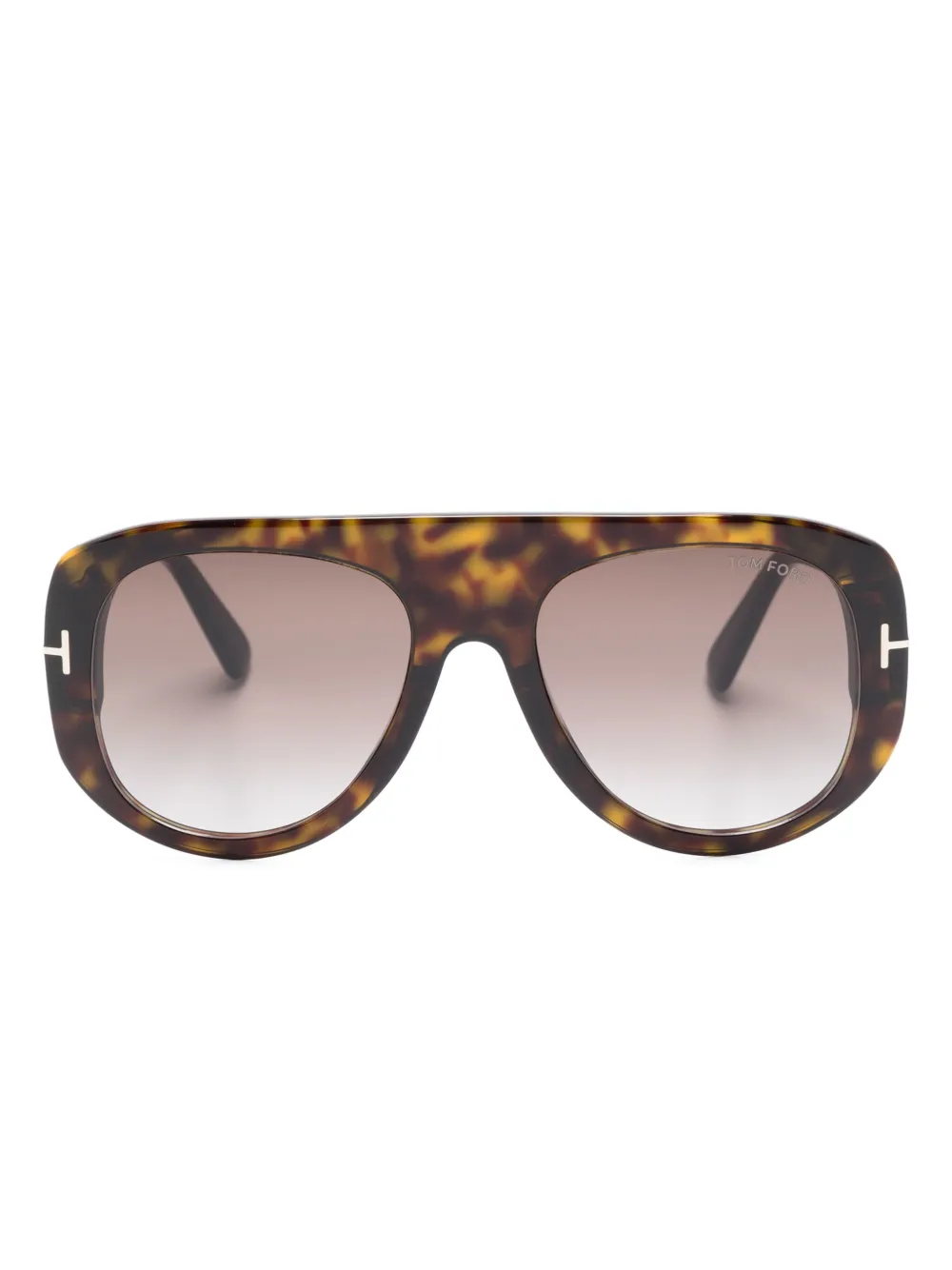 

Солнцезащитные очки Cecil черепаховой расцветки TOM FORD Eyewear, коричневый