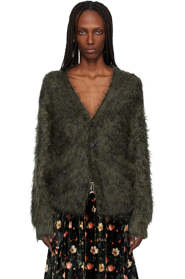 

R13 Зеленый кардиган бойфренда