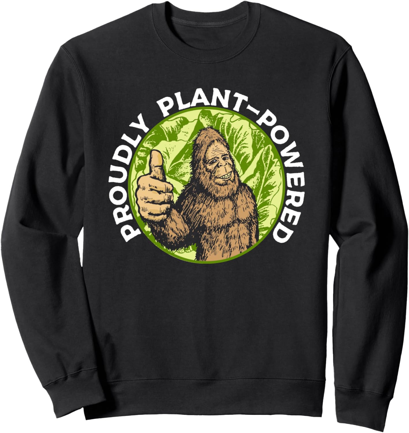 

Забавная толстовка с надписью Горжусь растительной пищей, Веганский вегетарианец, Бигфут, Сквоч Giant Step Vegan Gear, черный