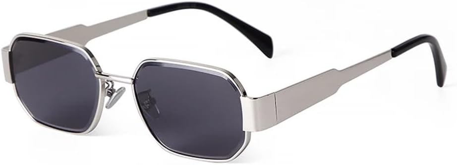 

Ретро золотистые металлические панк-солнцезащитные очки для женщин и мужчин, классические прямоугольные солнцезащитные очки с зелеными линзами, защита от ультрафиолета UV400 MTZJH, C2