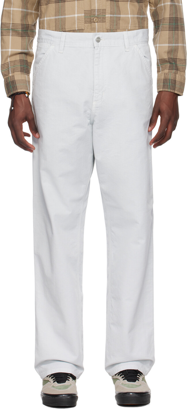 

Серые брюки длиной до колена Carhartt Work In Progress, Sonic silver