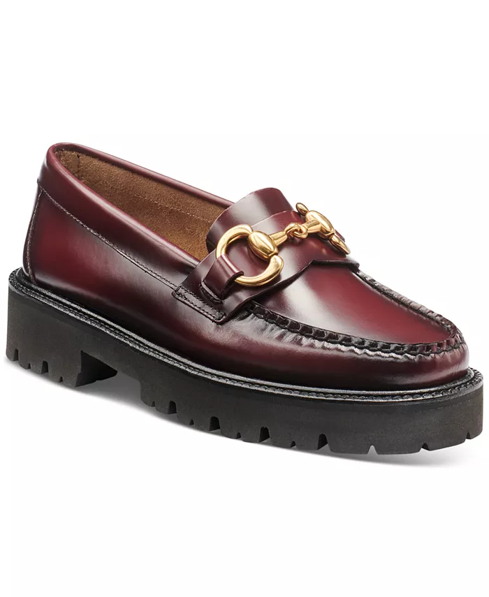 G.H.BASS Женские Лоферы Weejuns Lianna Super Bit Super Lug GH Bass, фиолетовый