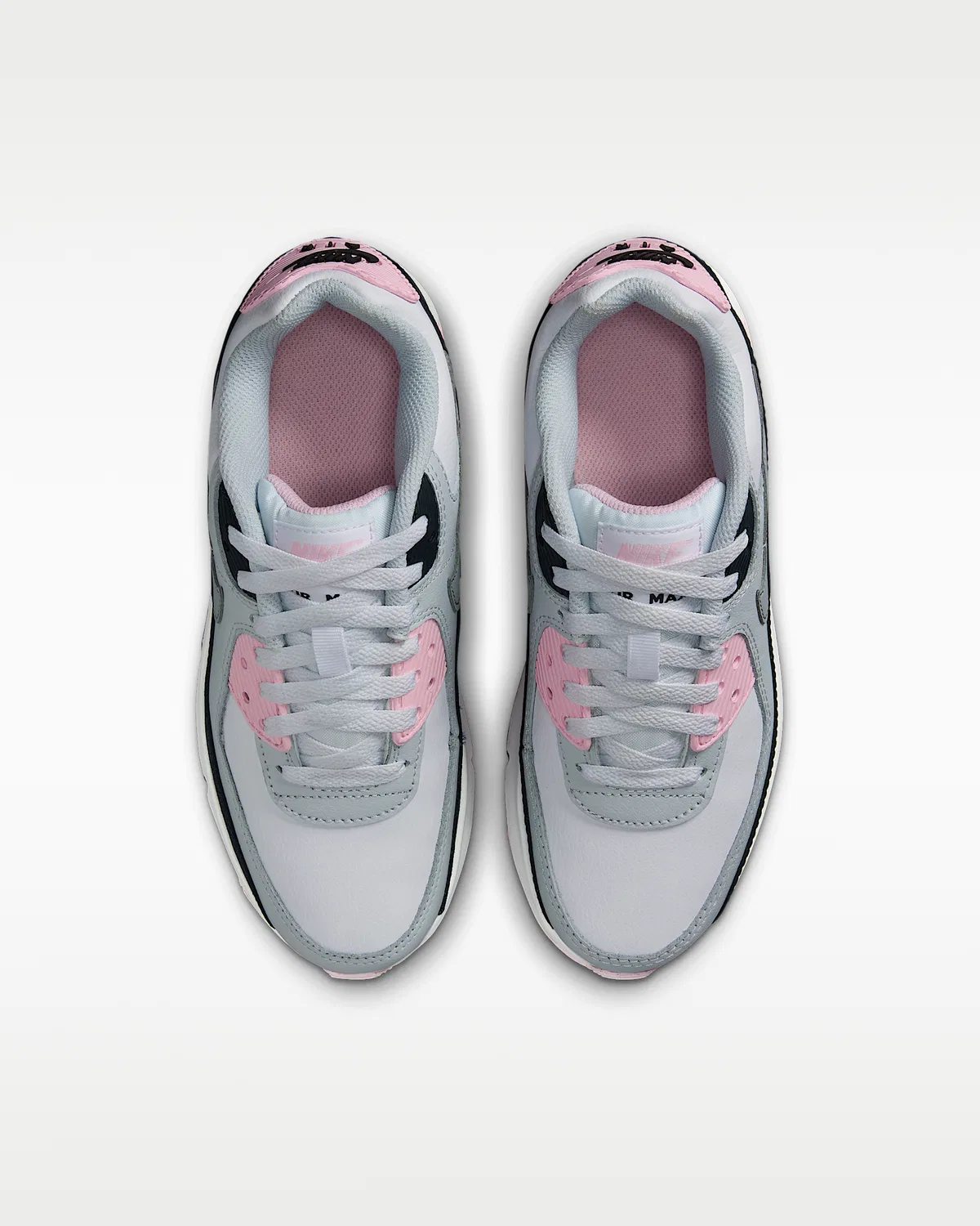 Детские кроссовки Nike Air Max 90 LTR, White/Pink Foam/Armory Navy/Wolf Grey — фото 4