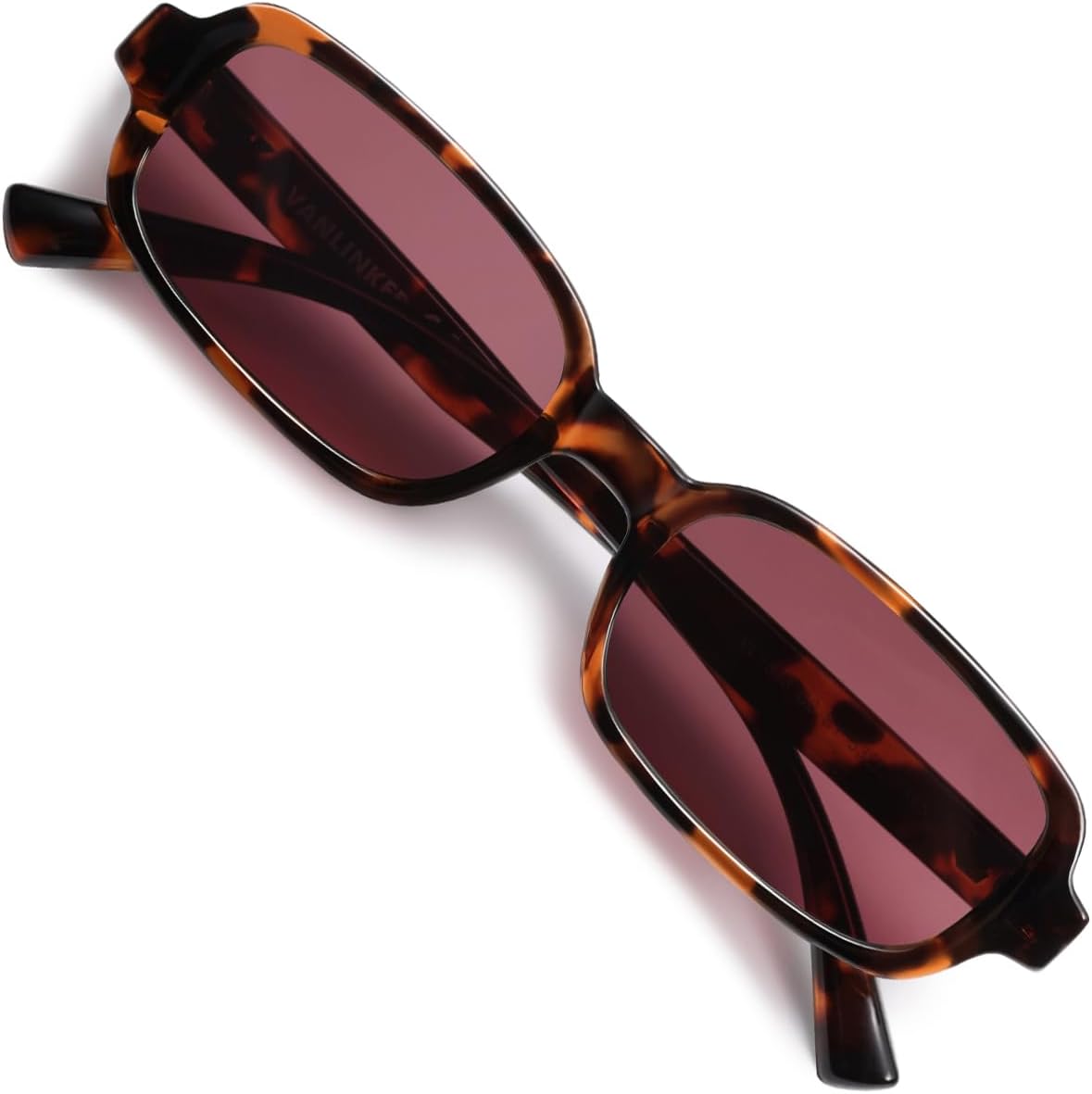 

Солнцезащитные очки VANLINKER Retro Rectangle Polarized для женщин и мужчин, маленький размер, винтажный стиль 90-х, узкая прямоугольная оправа VL9813, C8-tortoise/Red