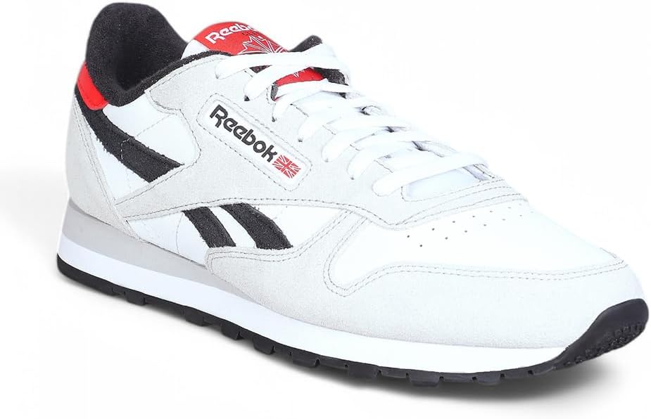 

Кроссовки Reebok Unisex Classic Leather, белый/черный/серый