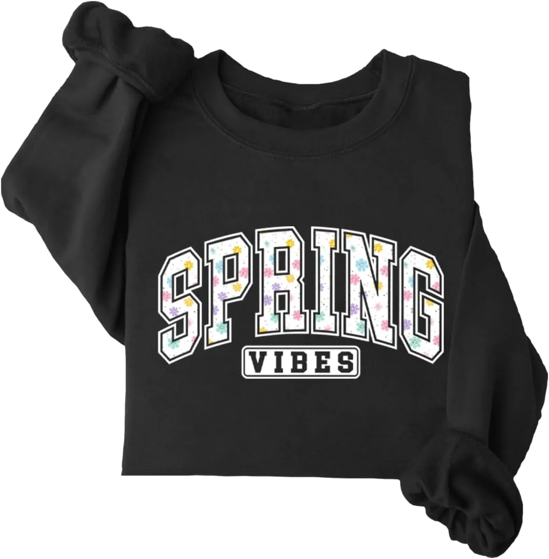 

Свитшот Spring Vibes с длинным рукавом