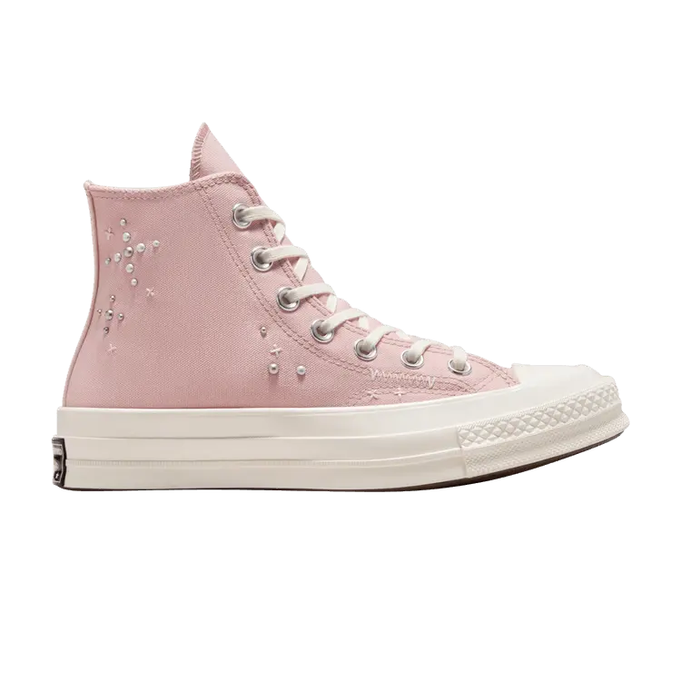 

Кроссовки Converse Wmns Chuck 70 High Pearls & Studs - Flush Stone, розовый