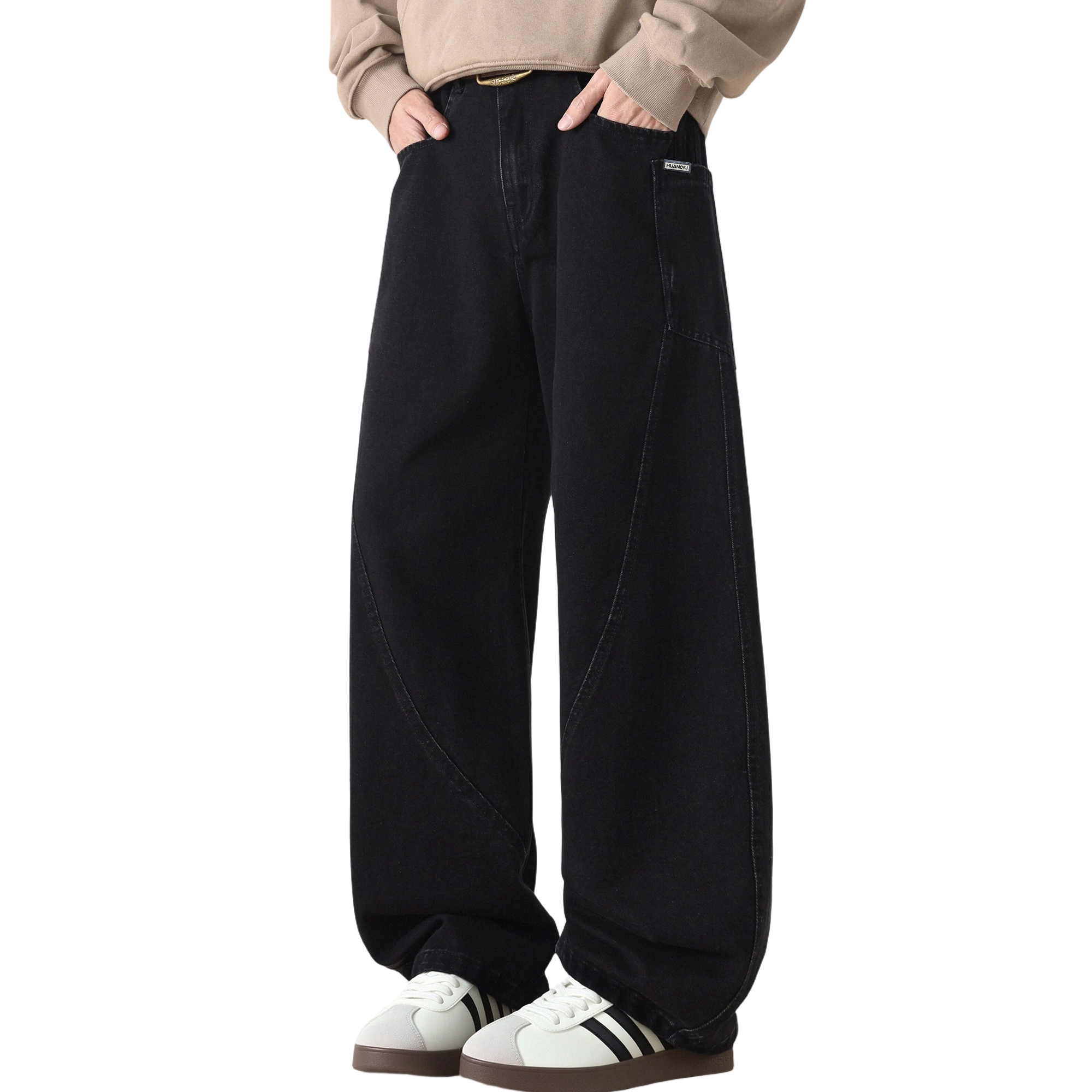 

Джинсы Unisex Thickened Scimitar HUANQIU, черный[380g heavyweight twill denim]