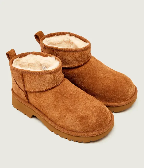 Классические ультраминиатюрные зимние ботинки New Heights Ugg, коричневый — фото 3