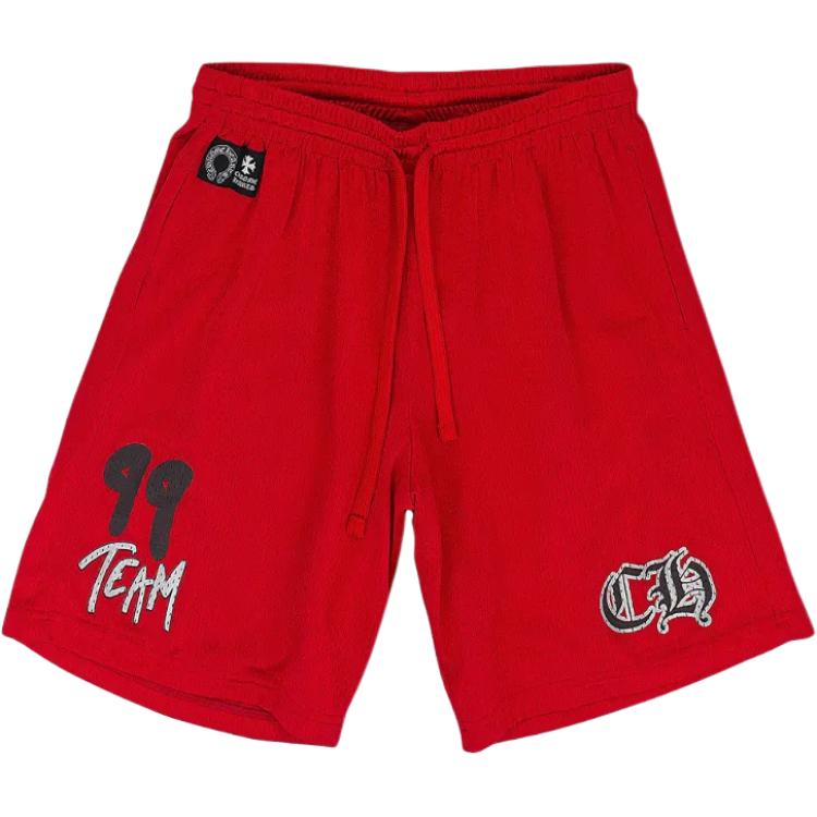 

Мужские спортивные шорты SS25 Chrome Hearts, красный