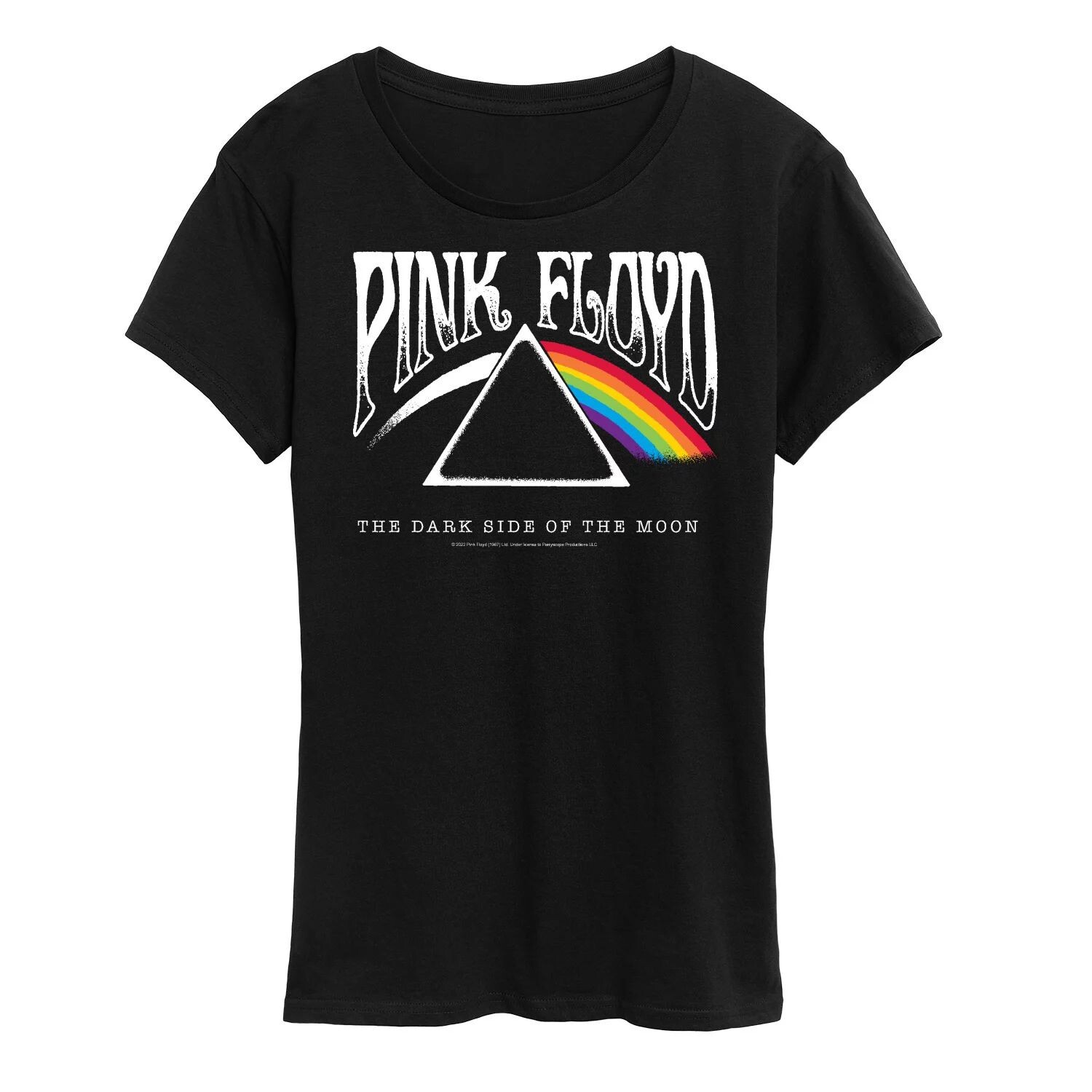 

Женская футболка с рисунком Pink Floyd DSOTM Licensed Character, черный