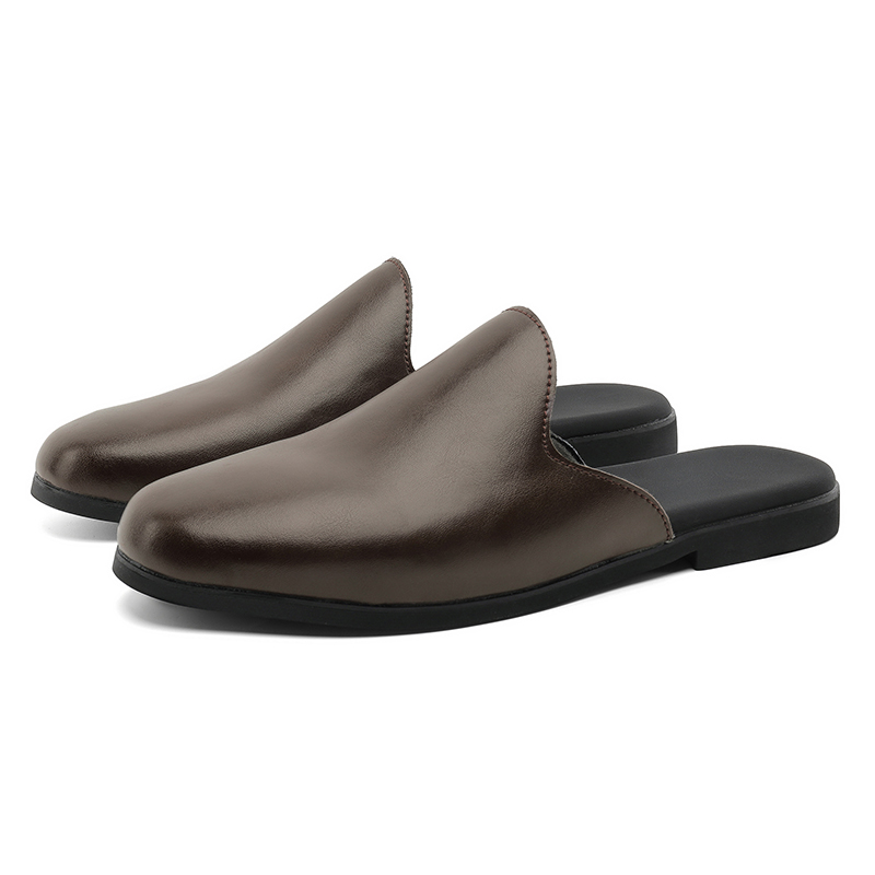 

MUYI Мужские тапочки с закрытым носком на резиновой подошве устойчивые к истиранию цвет хаки, цвет Khaki[Men's]