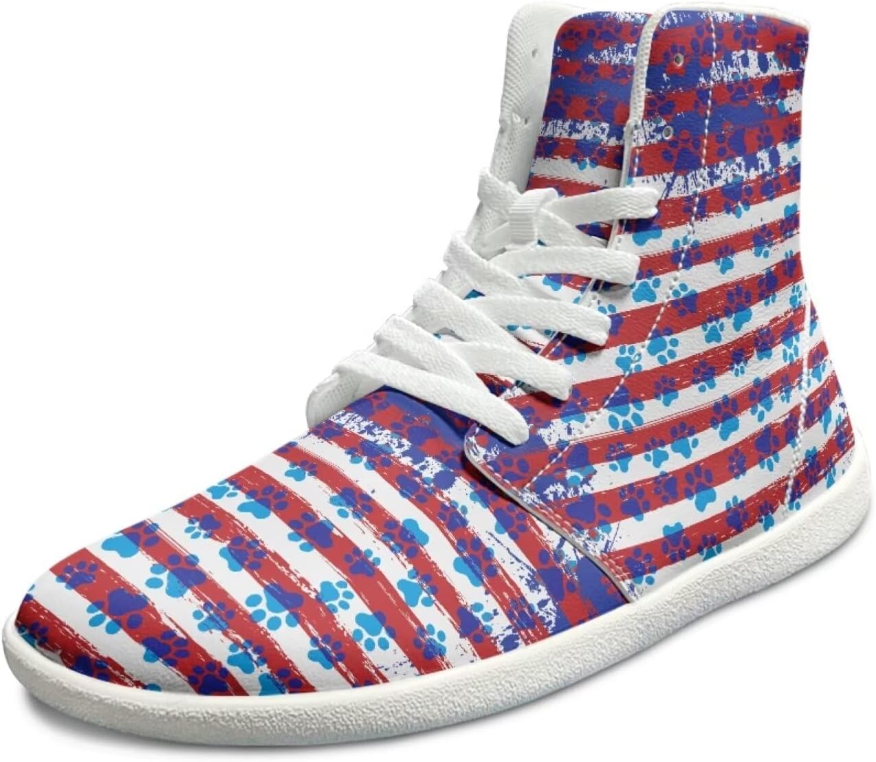 

Мужские высокие кроссовки с широким носком для тренировок, противоскользящие, дышащие, для прогулок и походов Xixirimido, Tie Dye Dog Paw