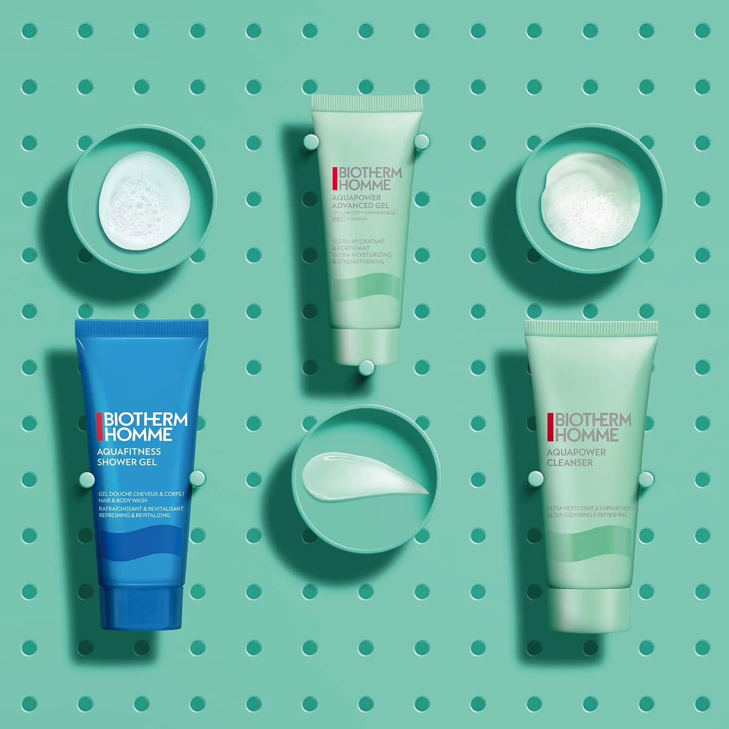 Гель для умывания Biotherm — Aquapower Advanced Gel, мужской увлажняющий гель для лица, который увлажняет и укрепляет, 99.7 мл — фото 3