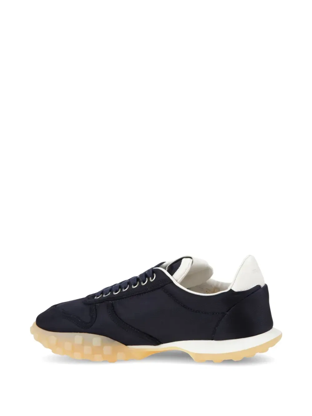 Низкие кеды Moon из холщовой ткани JIL SANDER, синий — фото 3