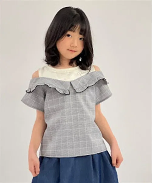 Детская футболка с узором axes femme сине-голубой — фото 2