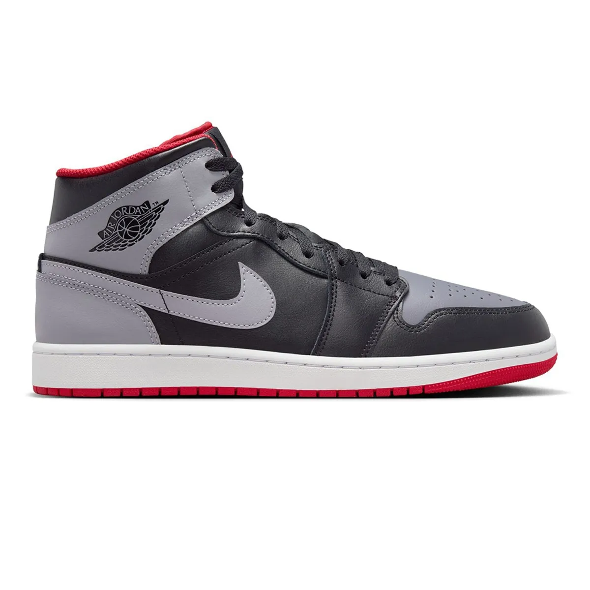 

Air Jordan 1 Mid Jordan мужская баскетбольная обувь, черный/серый