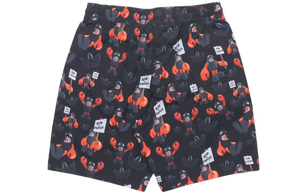 Шорты men's casual cozy sports black shorts Adidas, черный — фото 2