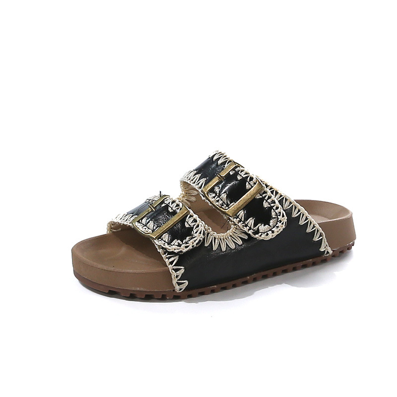 

Детские уличные тапочки для детей 3-7 лет антискользящие износостойкие Neon, черный