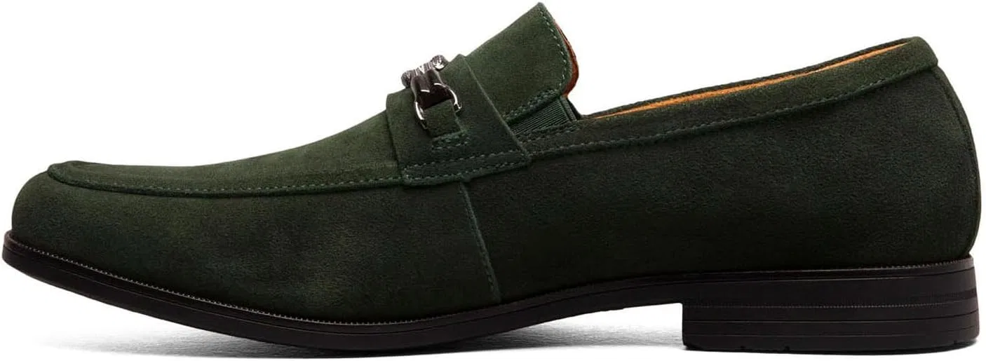 Туфли Stacy Adams Herren Ravelle Moc Toe Bit Slip On Slipper, Green Suede — фото 4
