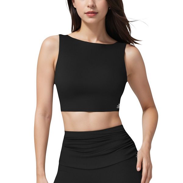 

Женский топ без рукавов с высоким горлом Anna-Kaci, Black