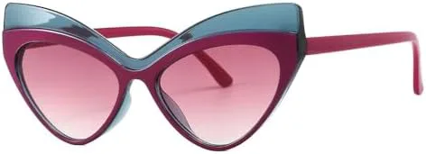 

Модные солнцезащитные очки для женщин в винтажном стиле, оправа для солнцезащитных очков с защитой от УФ-излучения UV400, увеличенного размера MTZJH, Purple