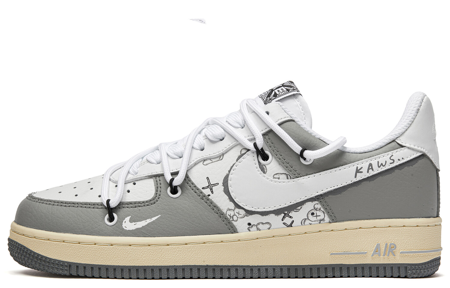 

Кроссовки Nike Air Force 1 Skateboarding Shoes Women's Low-top Grey/white, серый