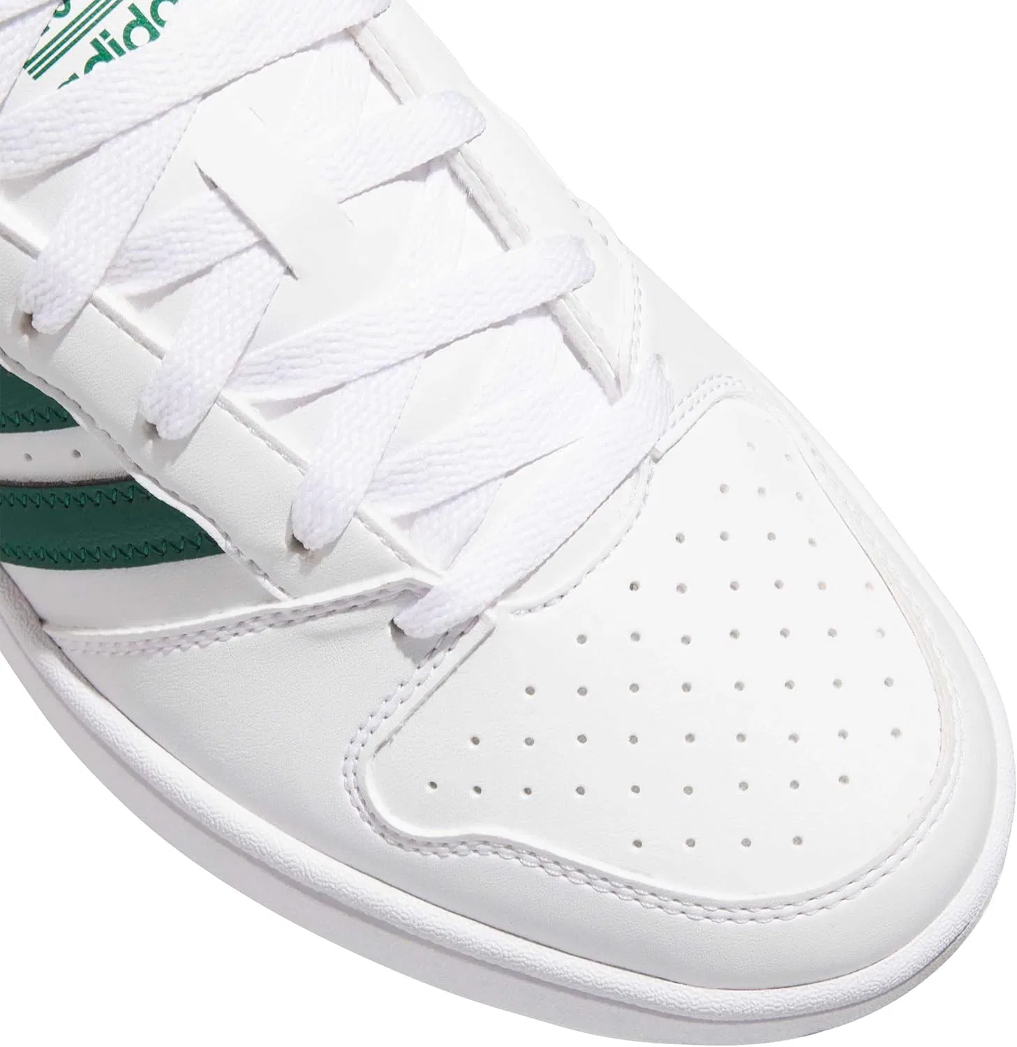 Классические баскетбольные кроссовки Adidas унисекс, Ftwr White Collegiate Green Ftwr White — фото 4