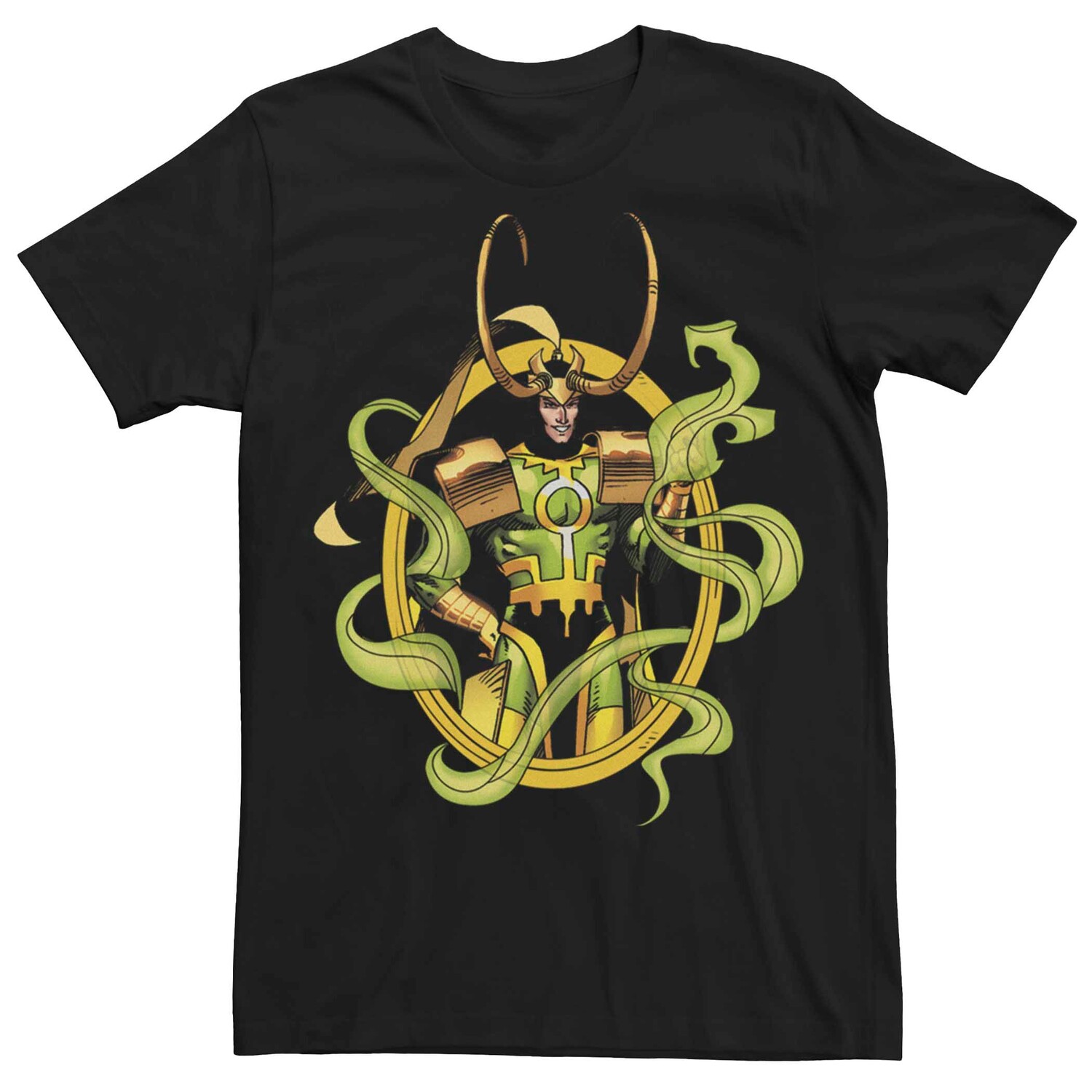 

Мужская футболка с портретом Marvel Loki Comic Power Licensed Character