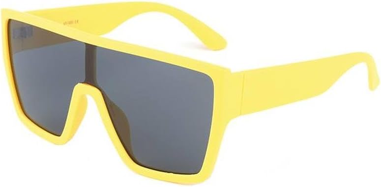 

Модные солнцезащитные очки большого размера, цельные солнцезащитные очки для женщин, черные, в крупной оправе, винтажные, ретро, ​​классические, унисекс HVTVTLA, C2 Yellow Smoke