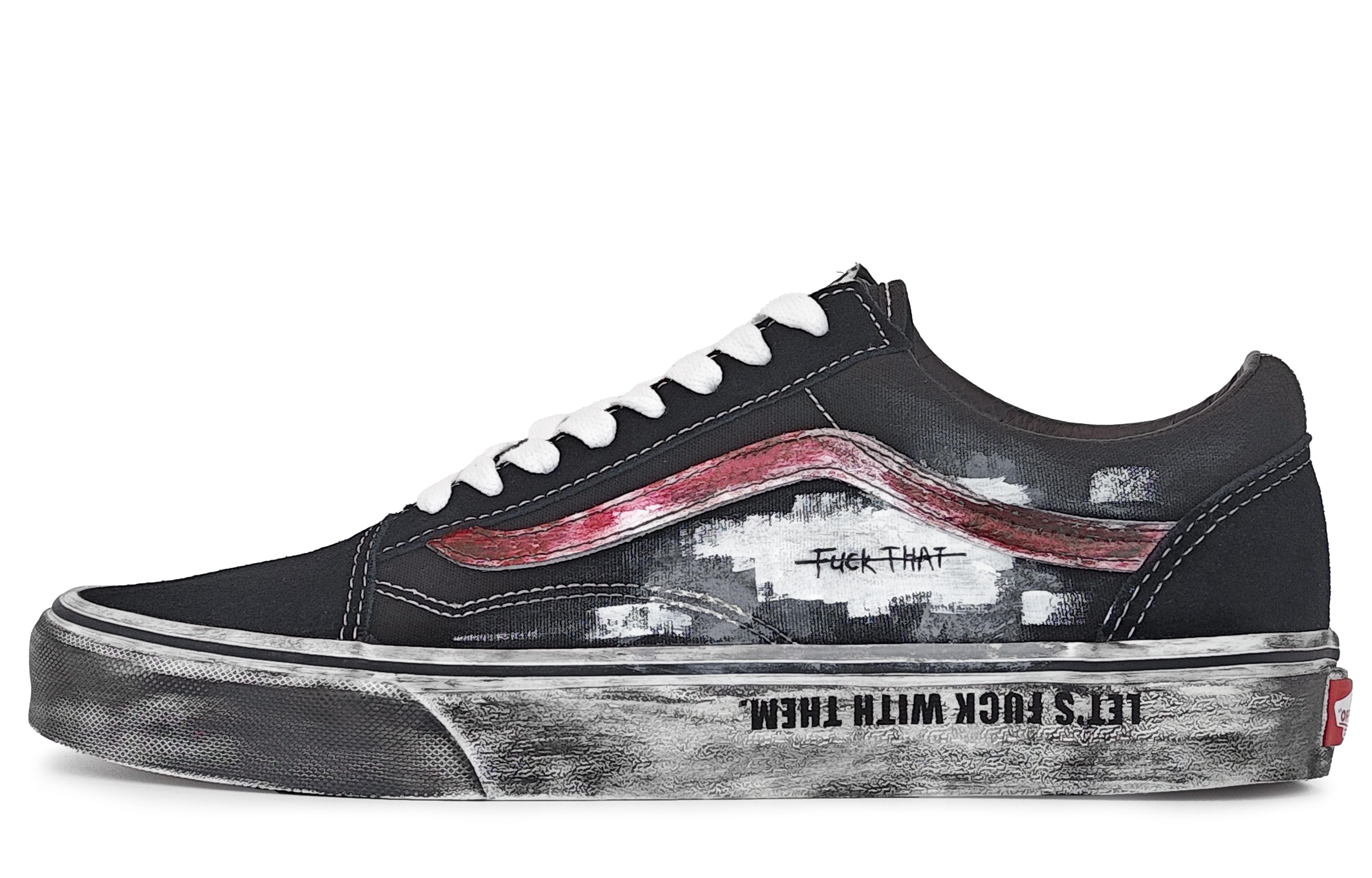 Кроссовки Vans Old Skool Skateboarding Shoes Unisex Low-top Black, черный