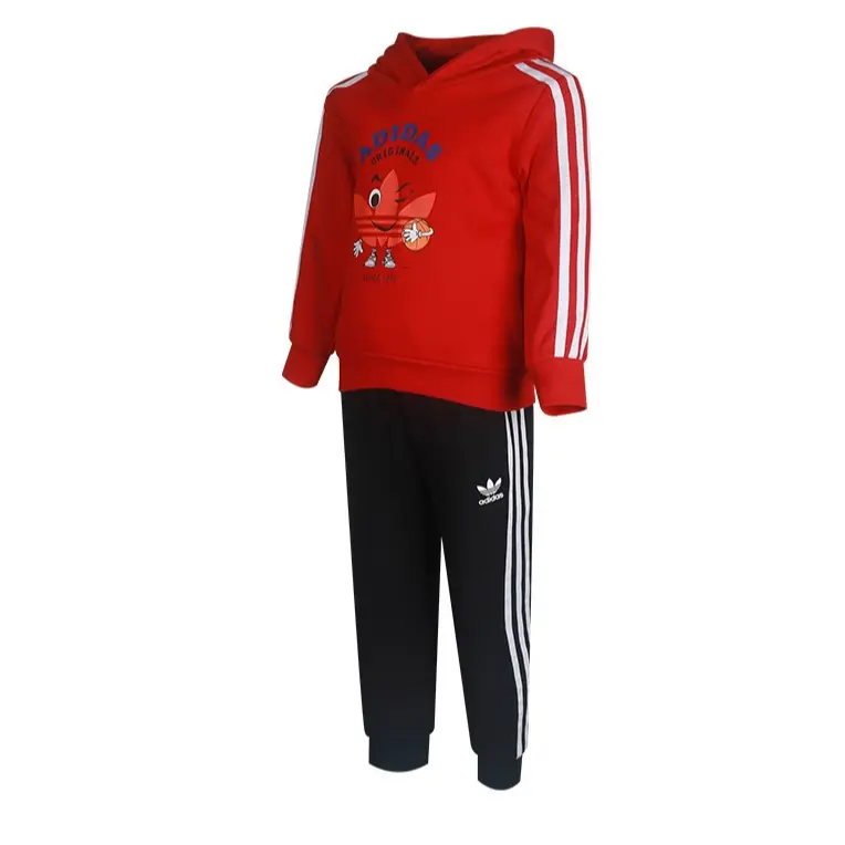 

Adidas Originals Повседневная спортивная одежда серии Clover, цвет красный, черный, для детей от 3 до 7 лет