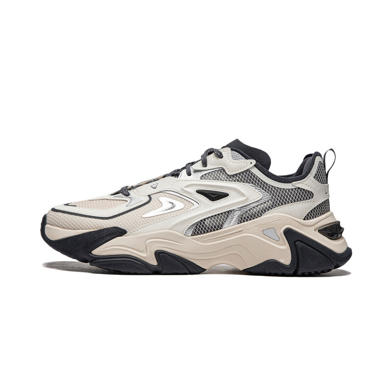 

Кроссовки LINING Lifestyle Shoes Men Low-top Grey/white/beige, бежевый