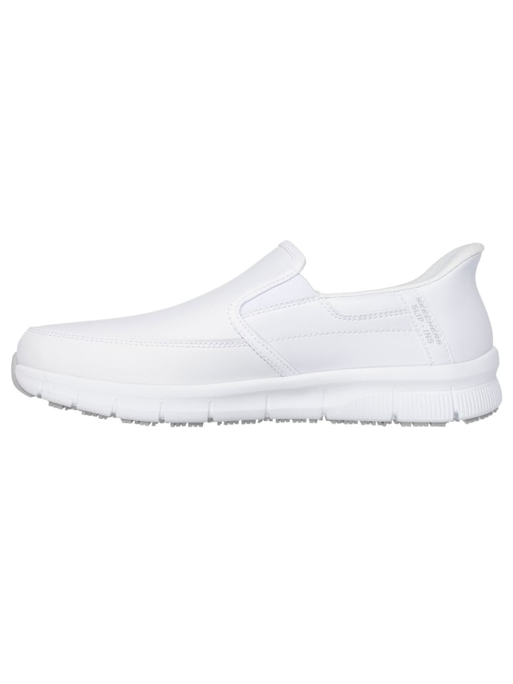 Skechers Повседневные туфли Nampa Slip In белого цвета — фото 3