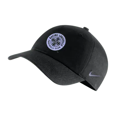 

Бейсболка Nike Racing Louisville FC Heritage86 NWSL Soccer Cap, черный