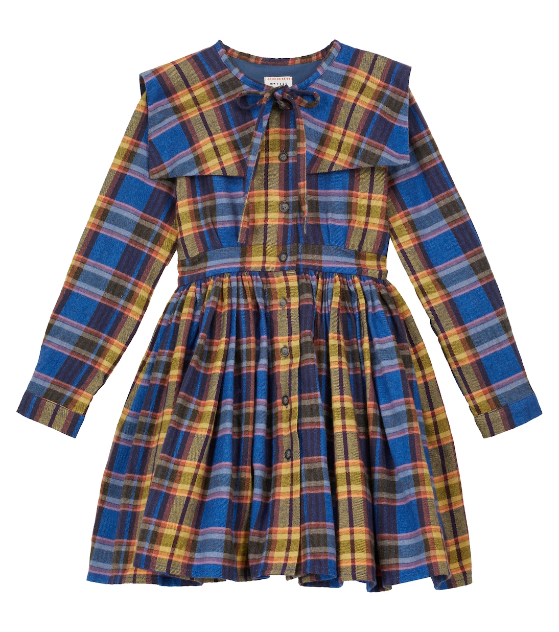 

Платье из хлопка в клетку от Одилл Мелтон Morley, Bleu
