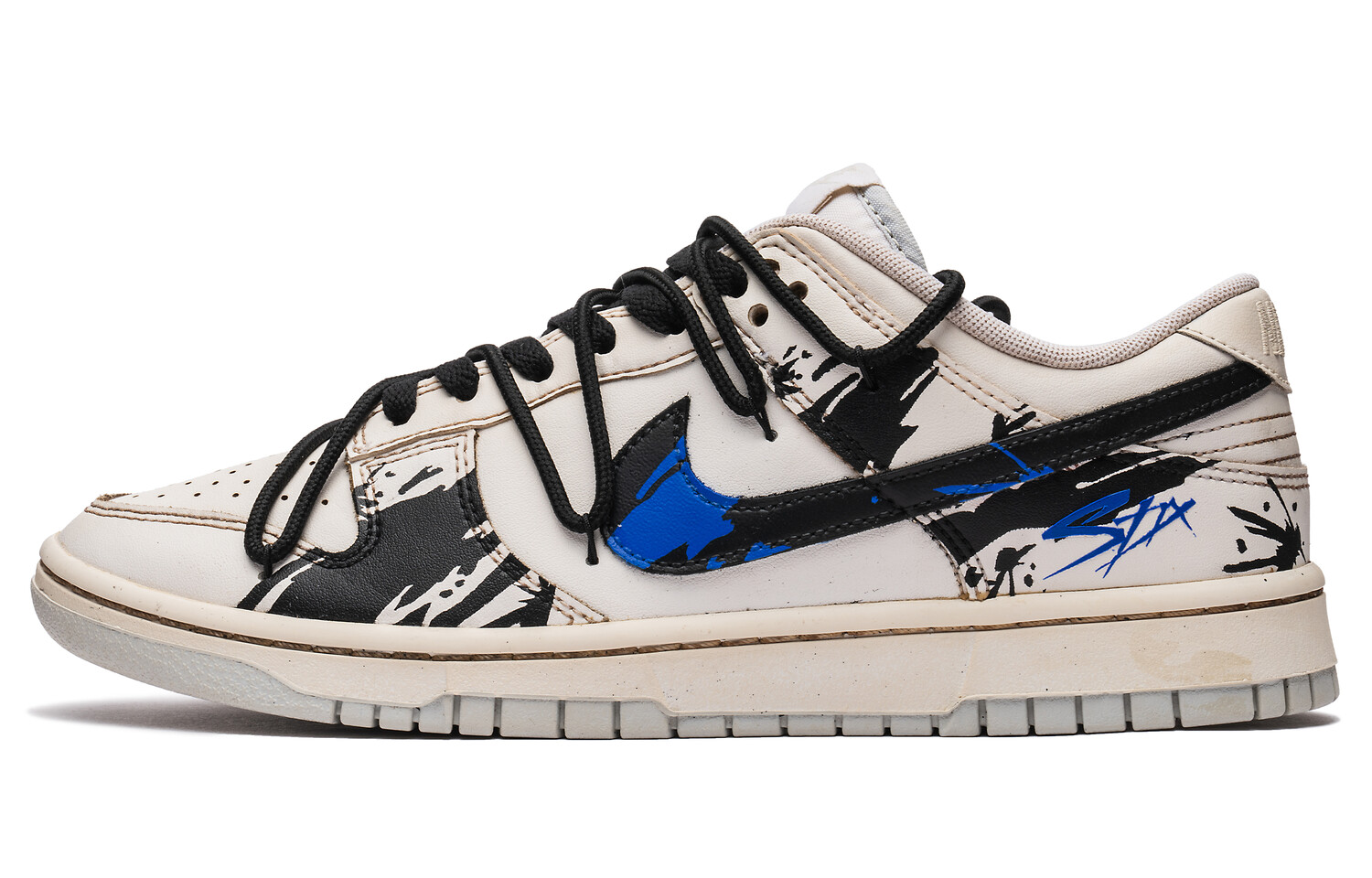 

Кроссовки Nike Dunk Skateboarding Shoes Men Low-top Blue/Brown, синий