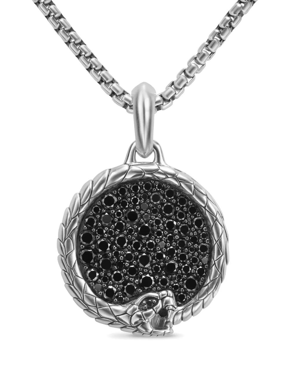

Серебряная подвеска Cairo Ouroboros с бриллиантами (25 мм) David Yurman, серебяный