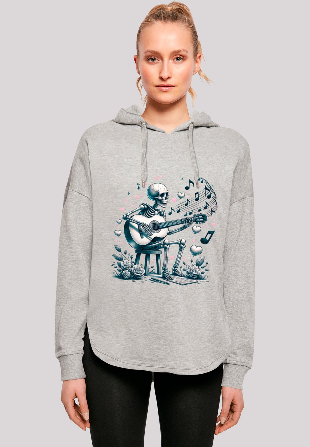 

Толстовка SKELETT SPIELT GITARRE MUSIK LIEBE F4NT4STIC, серый