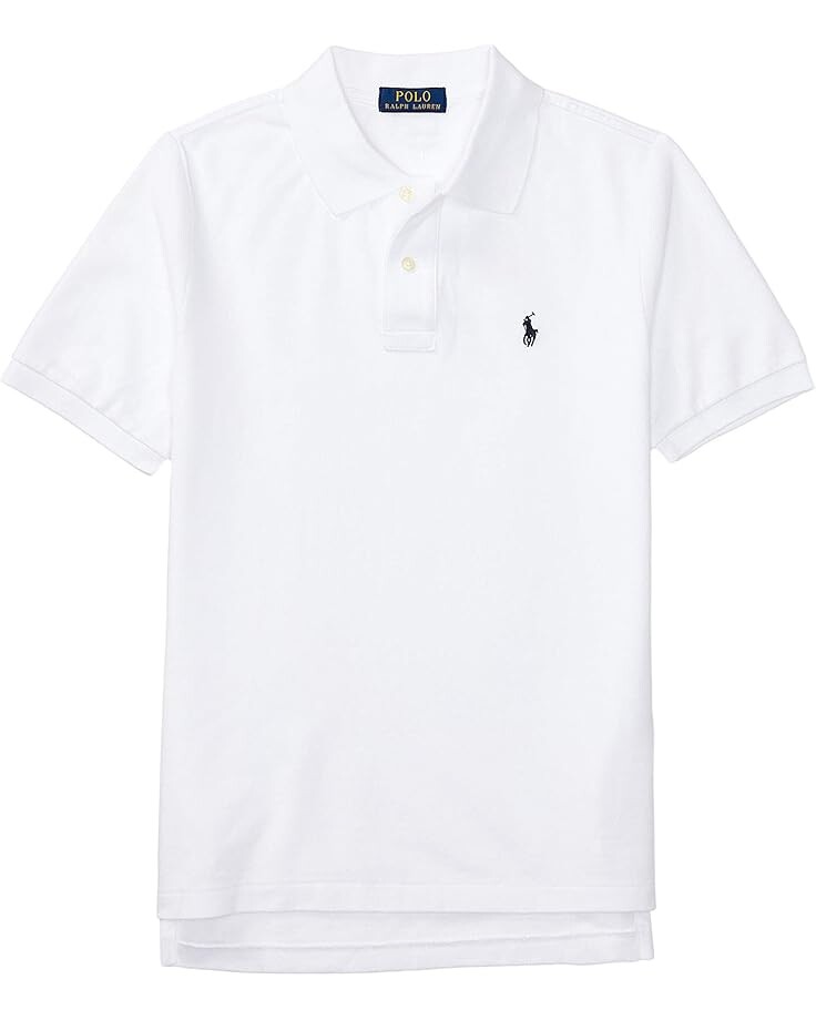 

Поло Polo Ralph Lauren Kids Cotton Mesh Polo Shirt, белый