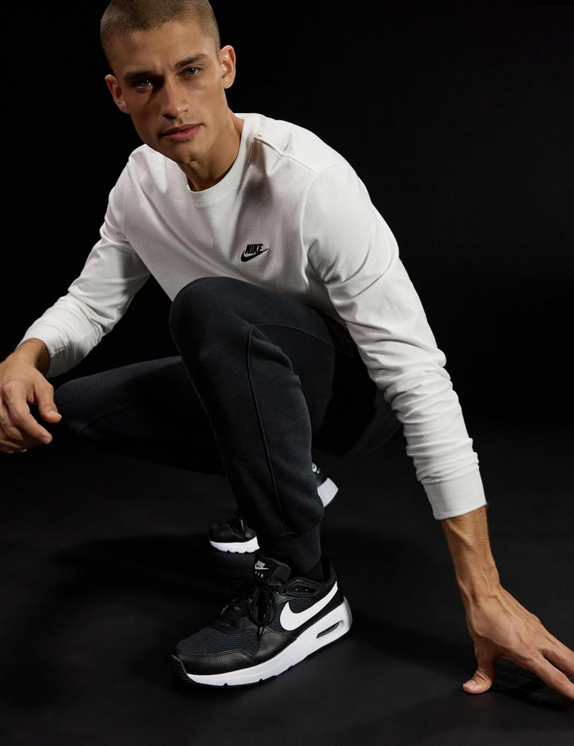 Мужские кроссовки Nike Air Max SC, белый/черный — фото 2