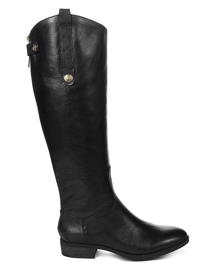Женские кожаные сапоги Penny Round Toe на низком каблуке для верховой езды Sam Edelman — фото 2