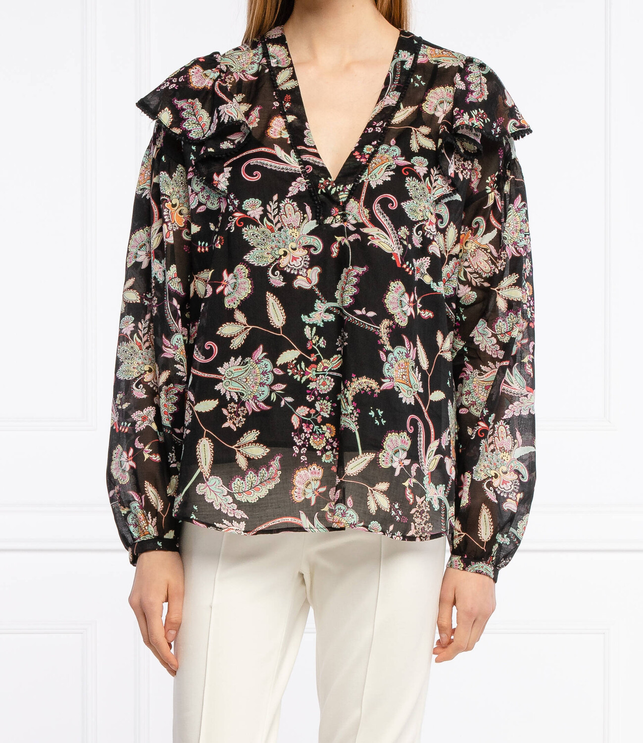 

Блуза TWINSET Loose fit, черный