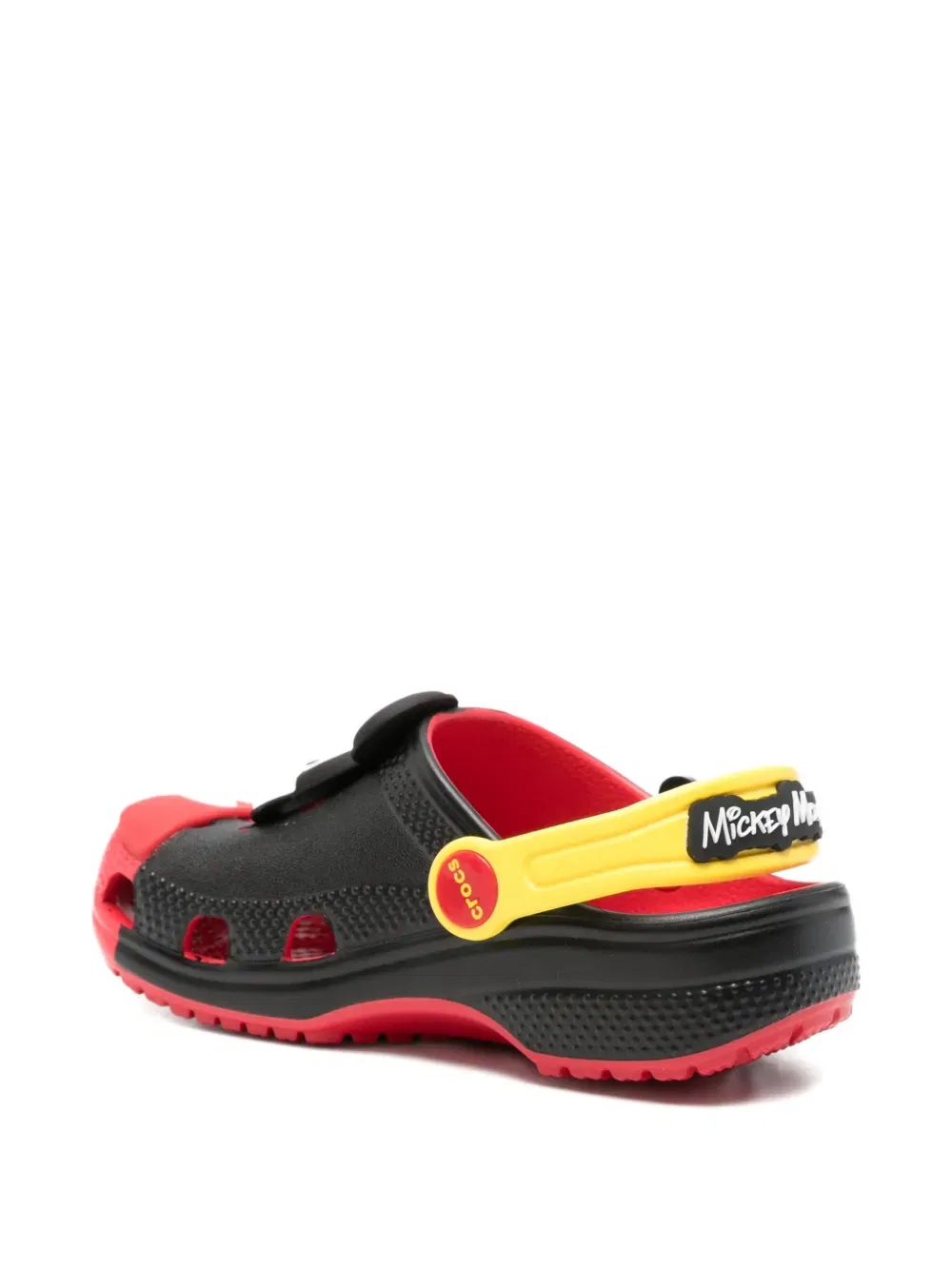 Тапочки с аппликацией в виде Микки Мауса Crocs Kids, черный — фото 2