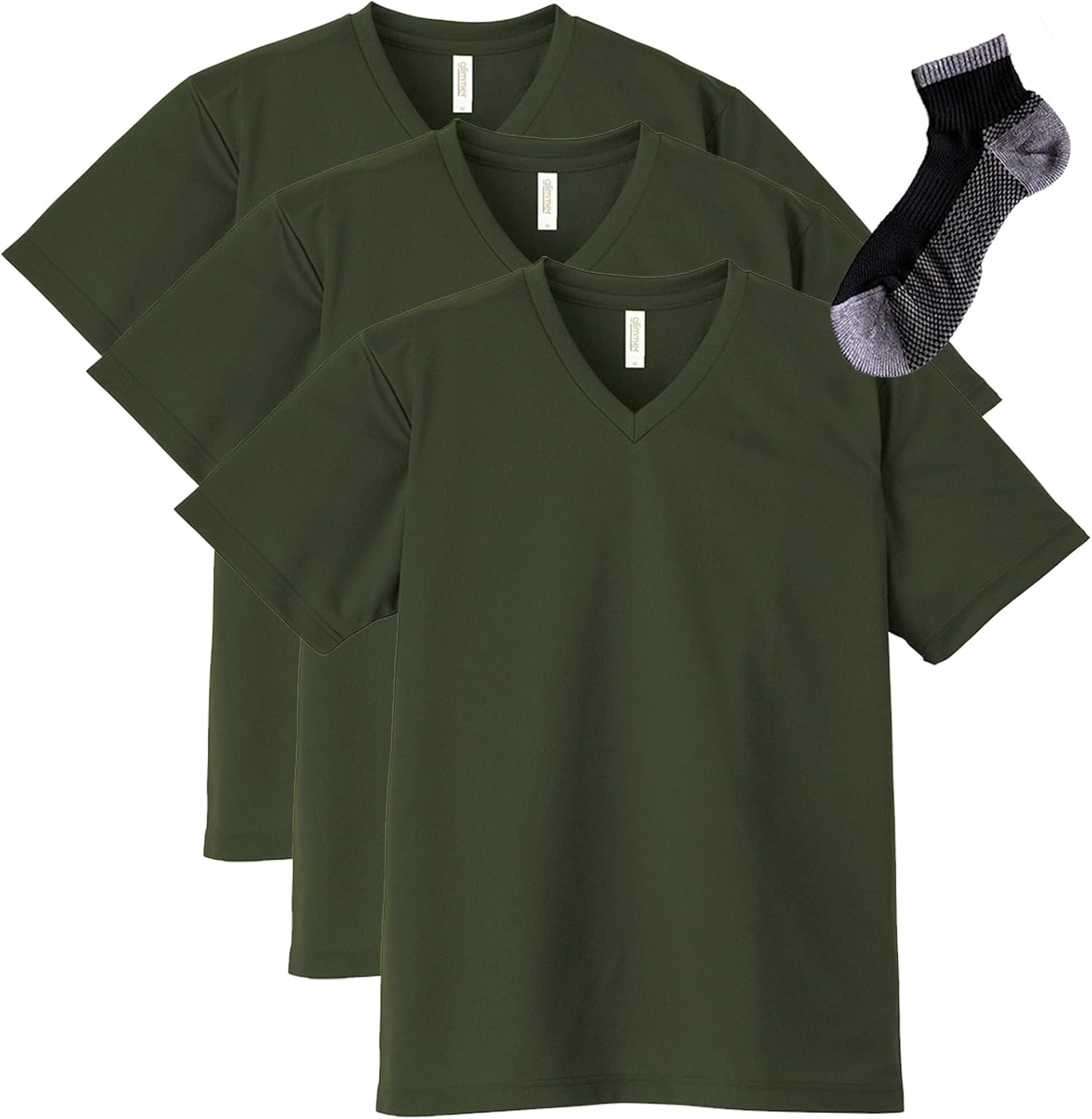 

Футболка унисекс с коротким рукавом, с V-образным вырезом Glimmer, зеленый